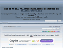 Tablet Screenshot of fractalforums.com